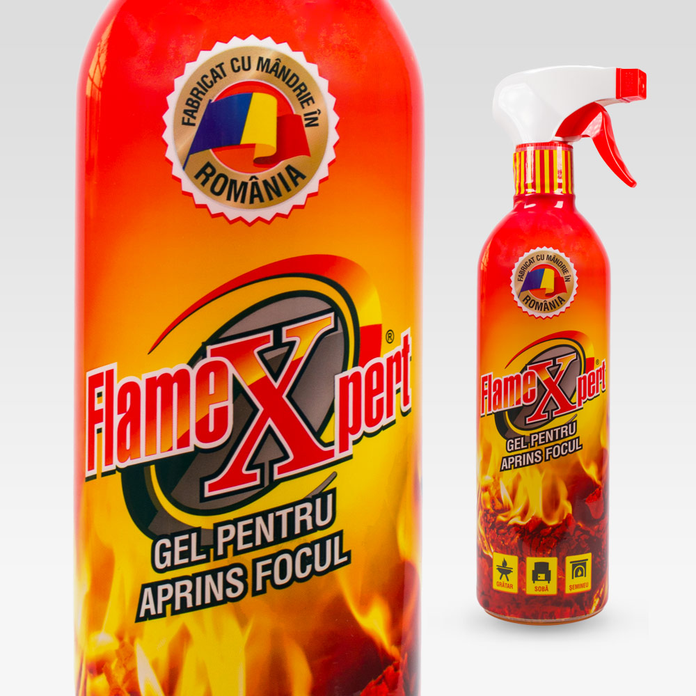 FlameXpert® - Gel pentru aprins focul, 750ml