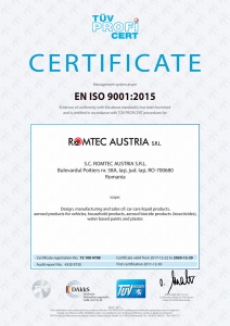 Quality Certificate, ISO 9001:2015, TÜV Hessen