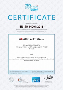Environment Certificate, ISO 14001:2015, TÜV Hessen